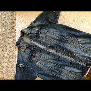 Oversized jean jacket